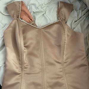 corset top with rhinestones